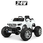 Джип з пультом управління Bambi M 4786EBLR-1(24V) Mercedes (Monster Truck) Білий