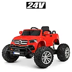 Джип з пультом керування Bambi M 4786EBLR-3(24V) Mercedes (Monster Truck) Червоний