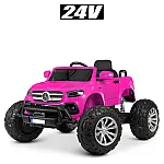 Джип з пультом керування Bambi M 4786EBLR-8(24V) Mercedes (Monster Truck) Рожевий