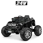 Джип з пультом управління Bambi M 4786EBLRS-2(24V) Мерседес (Monster Truck) Чорний