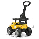 Машинка-каталка 2 в 1 Bambi M 4800E-6 Жовтий