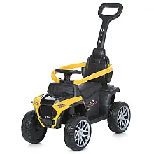 Детский электромобиль-толокар 2 в 1 Bambi M 4803EL-6 Желтый