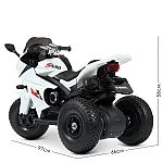 Детский электромотоцикл Bambi M 4840AL-1 Белый
