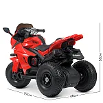 Детский электромотоцикл Bambi M 4840AL-3 Красный