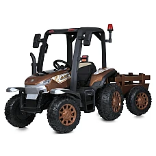 Дитячий електромобіль-трактор Bambi M 4844EBLR-17 Коричневий
