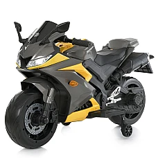 Детский электромотоцикл Bambi M 5022EL-2-6 Черно-желтый