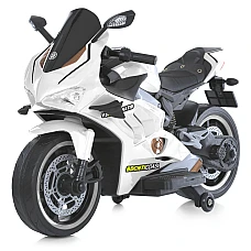 Дитячий електромотоцикл Bambi M 5056EL-1 Білий