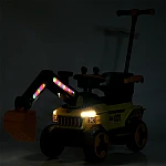 Дитячий електромобіль-толокар 3 в 1 Bambi M 5783BLR-6 Жовтий