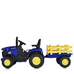 Дитячий електромобіль-трактор Bambi M 5852EBLR-4 Синій