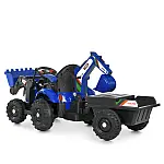 Дитячий електромобіль-трактор Bambi M 6027EBLR-4 Синій