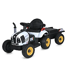 Дитячий електромобіль-трактор Bambi M 6028EBLR-1 Білий
