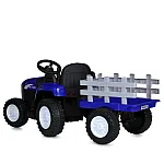 Дитячий електромобіль-трактор Bambi M 6038EBLR-4(2) Темно-синій
