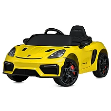 Дитячий електромобіль Porsche Bambi M 6055EBLR-6 Жовтий