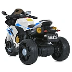 Детский электромотоцикл Bambi M 6220ELR-1 Белый