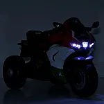 Детский электромотоцикл Bambi M 6220ELR-3-5 Красно-зеленый