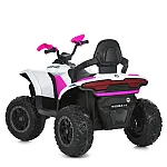 Дитячий квадроцикл Bambi M 6222EBLR-1-8 Біло-рожевий