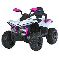 Дитячий квадроцикл Bambi M 6222EBLR-1-8 Біло-рожевий