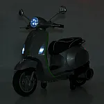 Детский электромотоцикл Vespa Bambi M 6288EL-11-2 Серый с черным