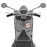 Детский электромотоцикл Vespa Bambi M 6288EL-11-2 Серый с черным