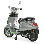 Детский электромотоцикл Vespa Bambi M 6288EL-11-5 Серый с зеленым