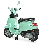 Детский электромотоцикл Vespa Bambi M 6288EL-15 Бирюзовый