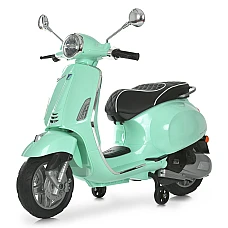 Дитячий електромотоцикл Vespa Bambi M 6288EL-15 Бірюзовий