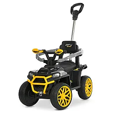 Електромобіль-толокар 3 в 1 Bambi M 6323EBLR-11-6 Сіро-жовтий