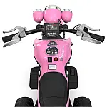 Дитячий електромотоцикл Bambi M 6328EL-8 Рожевий