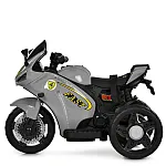 Дитячий електромотоцикл з пультом керування Bambi M 6345ELR-11 Сірий