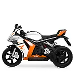 Дитячий електромотоцикл Bambi M 6348EL-1-7 Біло-помаранчевий