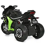 Дитячий електромотоцикл Bambi M 6348EL-2-5 Чорно-зелений