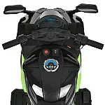 Дитячий електромотоцикл Bambi M 6348EL-2-5 Чорно-зелений