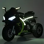 Дитячий електромотоцикл Bambi M 6348EL-2-5 Чорно-зелений