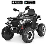 Детский квадроцикл с пультом управления Bambi M 6351EBLR-1 Белый
