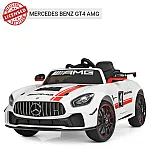 Дитячий електромобіль з пультом керування Mercedes GT4 AMG Bambi M 4050EBLR-1 Білий