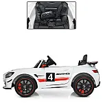 Дитячий електромобіль з пультом керування Mercedes GT4 AMG Bambi M 4050EBLR-1 Білий