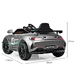 Дитячий електромобіль із пультом керування Mercedes GT4 AMG Bambi M 4050EBLRS-11 Сріблястий