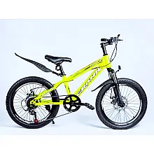 Спортивный двухколесный велосипед Corso Crank CR-20736 Желтый