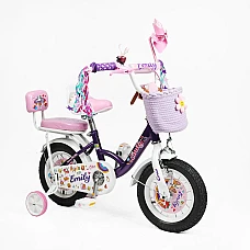 Дитячий двоколісний велосипед Corso Emily 12 ML-62588 Фіолето