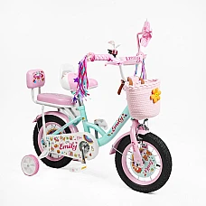 Дитячий двоколісний велосипед Corso Emily 12 ML-42589 Бірюзов