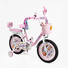 Дитячий двоколісний велосипед Corso Emily 16 ML-76369 Рожевий