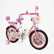 Дитячий двоколісний велосипед Corso Emily 18 ML-30174 Білий