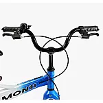 Детский двухколесный велосипед с магнивоевой рамой Corso Monti MT-18293 Бело-синий