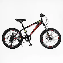 Дитячий спортивний велосипед Corso Spirit ST-20316 Чорний з ч