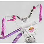 Дитячий двоколісний велосипед Corso Sweety SW-18366 Фіолетовий