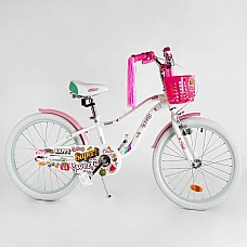 Детский двухколесный велосипед Corso Sweety SW-20603 Белый
