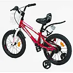 Дитячий двоколісний велосипед Corso Tayger 16 TG-10258 Бордовий