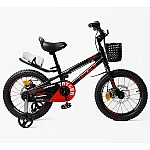 Дитячий двоколісний велосипед Corso Tayger 16 TG-15044 Чорний із червоним