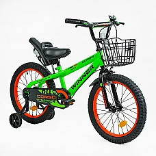 Детский двухколесный велосипед Corso Winner 18 WN-18020 Зелен