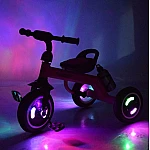 Детский трехколесный велосипед с подсветкой колес Turbo Trike M 3648-M-1 Малиновый